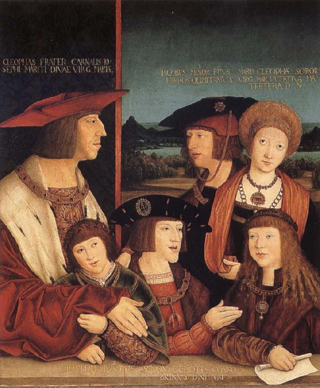 STRIGEL, Bernhard Emperor Maximilian I and his family oil painting image
